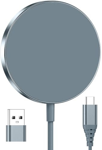 Magnetische Ladegerät für iPhone 16 15 Pro Max Plus, Induktives Kabelloses Ladepad Kompatibel mit iPhone 14 13 12, Magnetic Wireless Charger Pad for Air-Pods 4 Pro 3