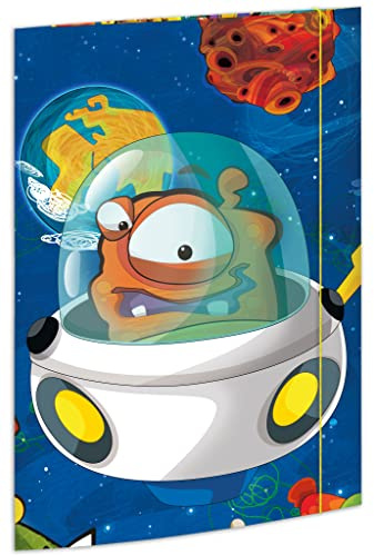 RNKVERLAG 45370 – Ritmapp Alien 310 x 440 mm, dokumentmapp för DIN A3, med gummistängning, 1 styck