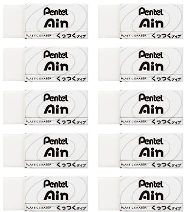 Pentel Radiergummis, Pentel Ain Stick, klein, 10 Stück ZEAC06STAMZ