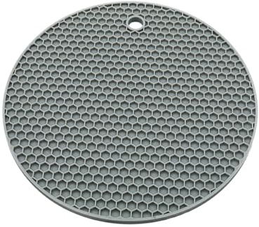 kesurpae Estera de Silicona para Accesorios de Cocina, Mantel Individual Izquierdo de Amplia aplicación y sin Manchas, Accesorios de Cocina, Placa de Cocina de Gel de sílice, Gris-L