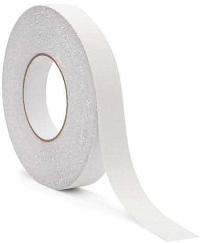 Nastro Antiscivolo Trasparente, 2,5 cm X 20m Strisce Antiscivolo per Scale Esterne Interne, Nastro Adesivo Antiscivolo, Nastro di Sicurezza Strisce Antiscivolo Aderenza per Scale Interno Ed Esterno