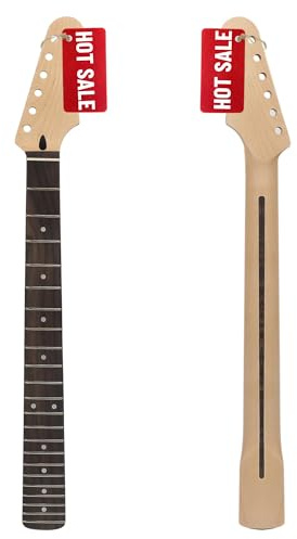 Amuic Strat Guitar Neck 22 Fret, 25.5 Canadian Maple Electric Guitar Neck with Rosewood Fingerboard for ST Style Guitar Parts Replacement (For Right Hand)