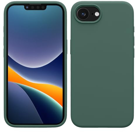 kwmobile Cover per Apple iPhone 17e / iPhone 16e Custodia - Back Case per Smartphone in Silicone TPU - Protezione Gommata - verde militare