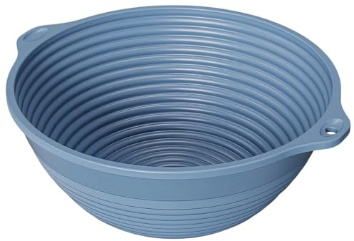 LUMINFLY Collapsible Silicone Mixing Bowl, 8.9 Inch Portable Foldable Food Storage Container for Camping, Hiking, & Kitchen Use