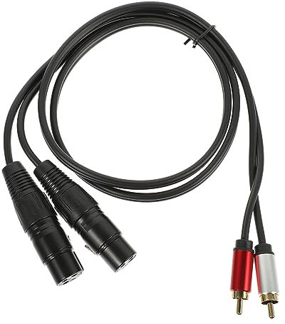 ERINGOGO Male to Dual Male Audio Cable Balanced Audio Connection for Mixer Amplifier and Effects Processor Portable Replacement Wire for Sound Transfer