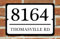 Personalised Address Plaque – Custom House Number and Street Name Sign for Outdoor Wall, Gate or Front Door