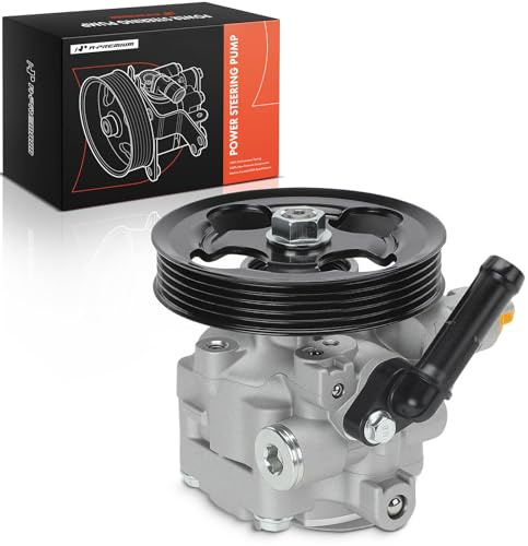 A-Premium Power Steering Pump, with 5-Groove Pulley & Hose Barb, Compatible with Subaru Impreza 2008-2014, WRX 2013-2016, WRX STI 2013-2021