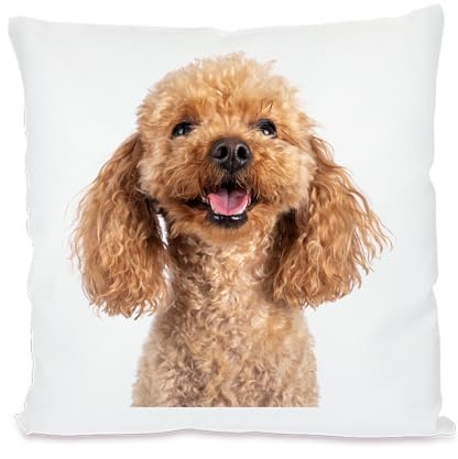 Generisch Personalisiertes Haustier Kissen 40×40 cm – Kissen mit eigenem Haustier – Bezug oder mit Füllung – Geschenk für Hundebesitzer & Tierliebhaber