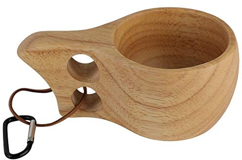 Gummi Holz Doppel Loch Tasse KUKSA Kaffeetasse Wasser Tasse Benutzerdefinierte Kreative Holzschale MEHRWEG VERPACKUNG socialme-eu