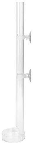 Tube de mangeoire en Acrylique pour crevettes, Ensemble de récipient de Nourriture pour Poissons d'aquarium ornemental avec Accessoires pour Aquarium à Crochet à Ventouse(32cm)