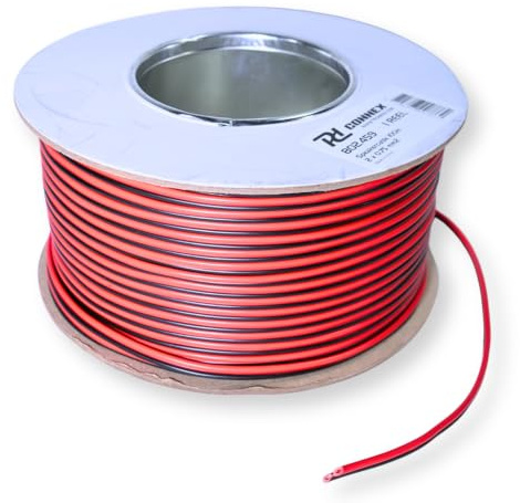 100m Speaker Wire Cable Reel 0.75mm^2 Twin Core Red & Black Copper Conductor Lead for HiFi Amplifier Car Audio Speaker Installation CSA 0.75mm^2 MPN 802.459-US
