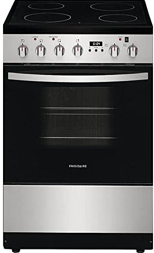 24 in. Freestanding Electric Range in Stainless Steel with 4 Smoothtop Burner Elements