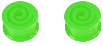 Gualiy 2 STK Tunnel Silikon, Ohrringe Plugs Damen 6-16mm Hohl Kreis Ohr Tunnel Herren