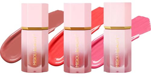 3 Pcs Blush Stick Blush Make Up Natural Looking Lightweight Blush Cream Long Lasting Moisturizer for Women