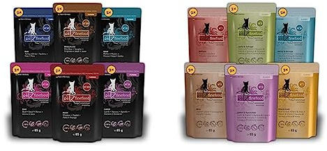 catz finefood Purrrr Collection I - Monoprotein Katzenfutter nass - getreidefrei & Multipack 1