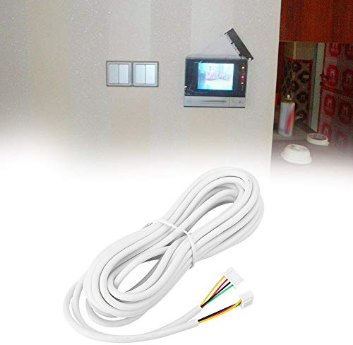 Cavo Videocitofonico Professionale 4 Conduttori in Rame Puro 30 Metri - Filo Morbido ad Alta Flessibilità con Connettori di Ricambio Inclusi Guscio Isolante PVC Resistente per Installazioni Sicure Vi