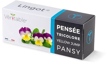 Lingot® Pensée Tricolore - Compatible Potager d'Intérieur Véritable® et Exky® - Recharge prête à l'emploi - Substrat avec Graines Intégrées