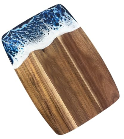TOPPERFUN Planche à Découper Bois Planche De Cuisine Antidérapante Pour Viande Légumes Et Fruits Accessoire Et Esthétique Pour Cuisiniers