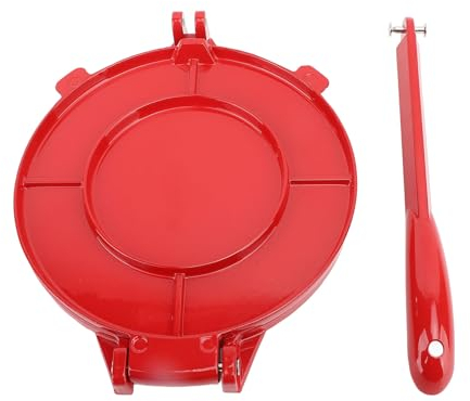 Dumpling Skin Press Flatbread, Manual Tortilla Press with Handle, Aluminum Alloy Flatbread Dumpling Skin Maker Multifunctional Dough Press Machine Dough Press Tortilla Press for Kitchen