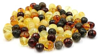 Baltischem Bernstein Perlen im Barockstil. Lose Perlen mit gebohrten Loch. Mehrere Farben und Größen. 10 Gramm Zertifizierter baltischer Bernstein. Perfekt zur Schmuckherstellung. (4-6 mm, Mix)