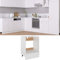 Iiaky Oven Cabinet White 60x46x81.5 cm Engineered Wood,Kitchen Base Oven Cabinet,Base Kitchen Unit