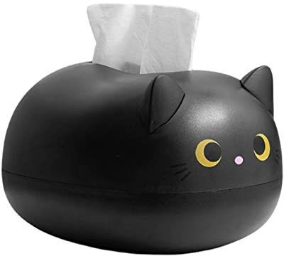 Taschentuchbox mit Cartoon-Motiv, Katzen-Taschentuchbox | Kreative Servietten-Aufbewahrungsbox mit Katzenmuster, Ohr-Design, Küchenservietten-Aufbewahrungsbox, Heimdekoration, Spender, abnehmbar, für