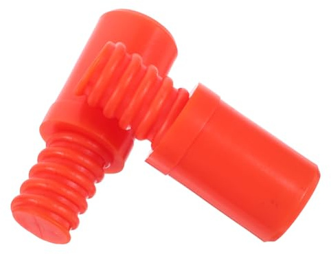 minkissy Adaptador de Poste de Extensión Roscado 2 Unidades Plástico Naranja 25mm para Mangos de Escoba y Trapeador Uso Doméstico y Oficina Cabezas de Escoba Accesorios