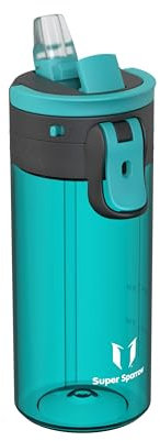 Sparrow Water Bottle Kids 500ml - One-Tap TouchFlow Water Bottles with Straw - Non-Toxic - BPA Free Tritan Bottles - Leak Proof & Sustainable Drinks Bottle for Sports, Outdoors