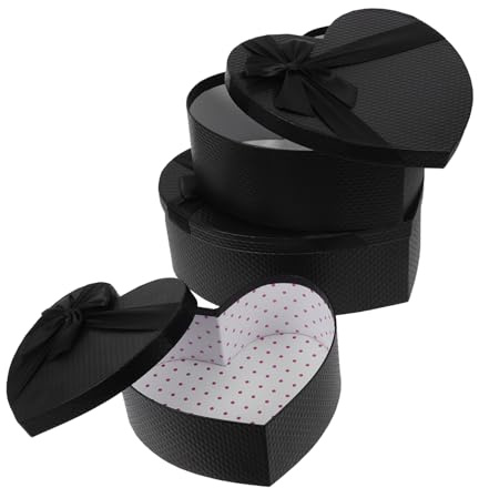 Healeved 3stücke Herzförmige Valentinstagsgeschenkbox Aus Papier Leere Pralinenschachtel Zum Valentinstag Geeignet Für Blumen Und Pralinen Vielseitige Geschenkschachtel Für Romantische Anlä
