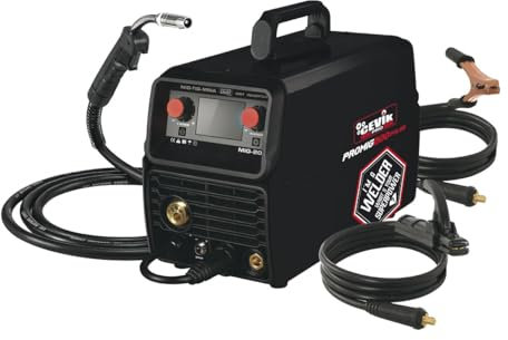 CEVIK PRO CE-PROMIG200P - Soldador Inverter FLUX/MIG/TIG/MMA - 200A 60% - 230V - Hilo 1mm - Electrodos hasta 4mm - LCD - Incluye Antorcha MIG AX15, pinza masa 35-50, portaelectrodo 35-50, 2 sirgas
