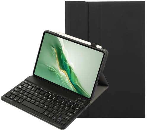 YKWXSC Funda con Teclado para Honor Pad 10 Tablet 12,1 Pulgada, QWERTY Delgada Inalámbrica Desmontable Bluetooth para Honor Pad 10 Tablet 12,1 Pulgada, Negro