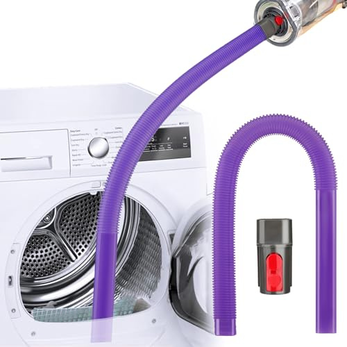Dryer Vent Lint Removal Tool Vacuum Attachments Hose for Dyson GEN 5 V15 V12 V11 V10 V8 V7 Detect Outsize Slim Absolute Cyclone Vacuum Cleaner Dryer Cleaner Kit Nozzle Crevice Flexible Hose