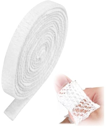 EUYKQNOI Benda Rete Elastica per Fasciature, Benda Tubolare Traspirante per Dita, Bendaggio Elastico Medicazione, Supporto Ferite Leggere, Confezione 1 Pezzo
