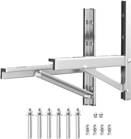 Soporte Para Aire Acondicionado 9000-28000 BTU, Soporte Montaje En Pared, Acero Inoxidable 304, Capacidad Carga Para Servicio Pesado De 400kg