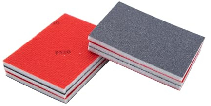 Tutuxio 30 Stück 75x100mm Schleifschwämme Set, 10 Größen 120-3000 Körnung weiche Schaumstoff-Handschleifpads nass/trocken Schleifpapier Schleifschwamm zum Polieren von Metall, Holz und Möbeln