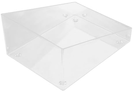 VICASKY Hamster Sandbad Badebox aus Bruchfestem Acryl Halbgeschlossene Sandtoilette für Kleintiere Wie Chinchilla Mäuse zum Käfigzubehör