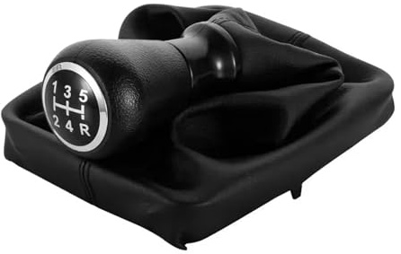 Perilla de Engranaje Para Peugeot Para 206 406 5 Velocidades, Pomo Cambio Marchas Palanca Cambio Funda Fuelle Para Palanca Balonmano Pomos de Palanca