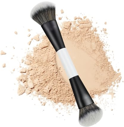 Pinceau de maquillage – Applicateur rond biseauté | Pinceaux de maquillage pour le visage, poudre, blush, surligneur, anti-cernes, crème bronzante, mélange de crème pour femme, maison, voyage, fête