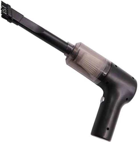 Vilgftyiet Aspirateur de voiture sans fil avec aspiration puissante de 9000 Pa, portable et rechargeable par USB, comprend un filtre HEPA et des accessoires pour voiture et maison, noir
