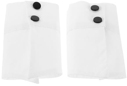 AMUSLESUR Puños Blancos para Muñecas Mangas Falsas de Algodón, Desmontables y Decorativos para Mujer, Uso en Fiestas y Ocasiones Obsequios