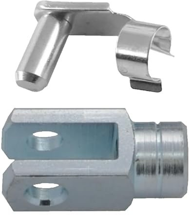 50 pièces - Tête de fourche - Joint de fourche 6x12 DIN71752 - Filetage à gauche M6 + goupille élastique pliante