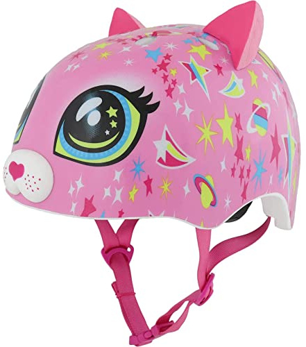 Raskullz Fit System-Barnhjälm Rosa Unisize 48-52 cm, Ungdom, Unisex, Astro Cat Rosa