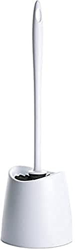 TATAY Klobürste | Robustes Material | Modernes Design | Fester und Langlebiger Bürstenkopf für Hygiene | Farbige WC-Bürsten für jedes Bad | 12 x 12 x 38 cm – Weiß