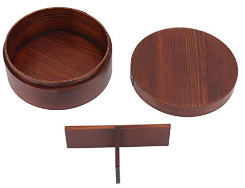 Wooden Lunch Box for Kids, Lunch Boxes, Sushi Lunch Box Japanese Bento Boxes, Japanese Bento Box with Divider Wood Bento Lunch Box for Picnicking Office Hiking Camping