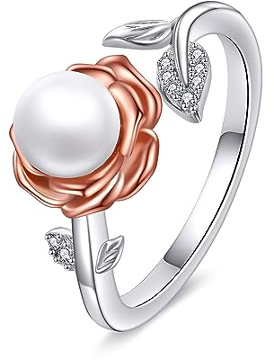 S925 Sterling Silber Einstellbar Ring Chakra Kreuz/Pfeil/Rose Blume/Mondstein Blatt Ring Schmuck Geschenk für Damen Mädchen