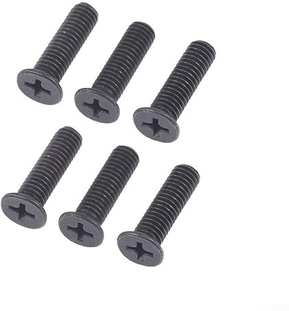 6 Schrauben, 22 mm Linksgewinde, Linksgewinde, Schraubenbolzen, Metall, schwarz, Bohrfutterschaft-Adapterschraube für Bohrfutterschaft-Adapter