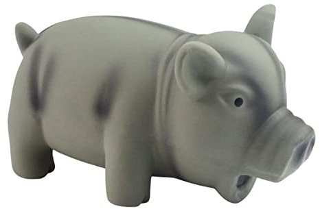 Sysdisen Schwein Quietschendes Hundespielzeug,Grunting Hundespielzeug, das grunzt für kleine mittelgroße Hunde - Niedliches Schwein, Grunzendes Quietschen, Haustier-Kauspielzeug, Haustierhund