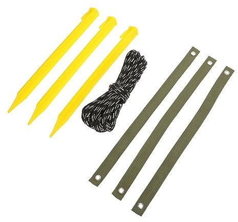 OFFSCH Garten Baumstützstab Kit Mit Strapazierfähigen Nylonbändern Wetterfestem Baumgurt Zum Anbinden Junger Pflanzen Inklusive Erdanker Für Stabile Pflanzenbefestigung Im Außenbereich