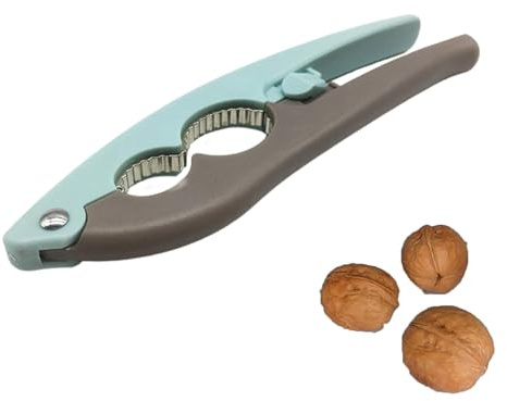 Multifunctional Nutcracker, Sturdy Stainless Steel Opener Tool with Non-Slip Handle for Walnuts Pecan Nut Hazelnuts Almonds Brazil Nuts