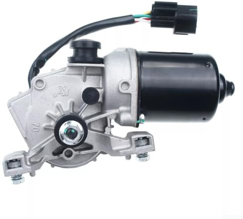 Front Windshield Wiper Motor, OEM Number 981101J000 Auto Replacement Parts Compatible with Hyundai i20 PB PBT Models, ABS & Metal Construction Black Silver